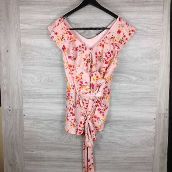 Halogen Pink Ruffled Tie Waist sleeveless Top size XXL - Picture 1 of 8